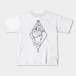 Serpent Magic - Line Art Kids T-Shirt